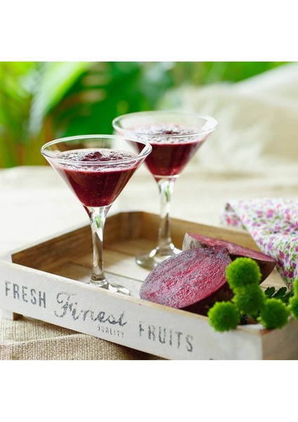 6'lı Misket Martini Kadehi Seti, Şık ve Şeffaf Içecek Sunumu Için Ideal