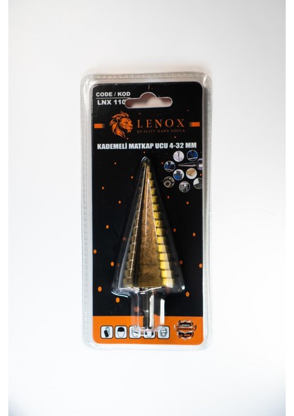 Kademeli Matkap Ucu – Demir Panç 4–32 mm Lenox Tools modelleri