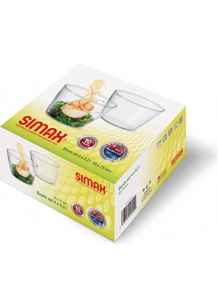 4’lü Üfleme Borosilikat Cam Sufle Seti 0,20 Lt – 83X75 mm modelleri