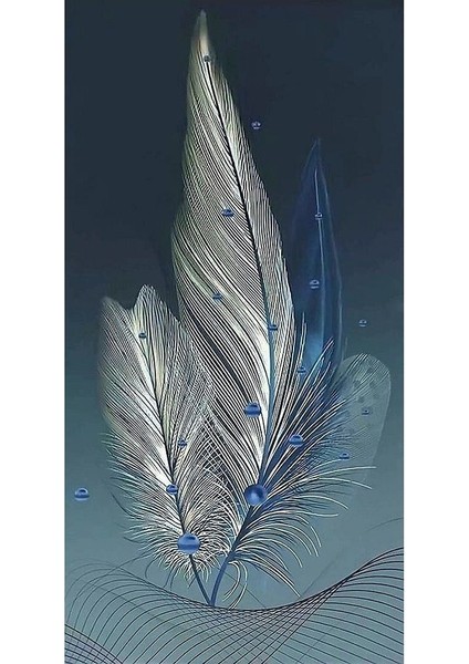 3 Lü Mavi Beyaz Dekarasyon Kanvas Tablo Ev Duvar Salon Ofis Dükkan Hediyelik Hol fırsatları