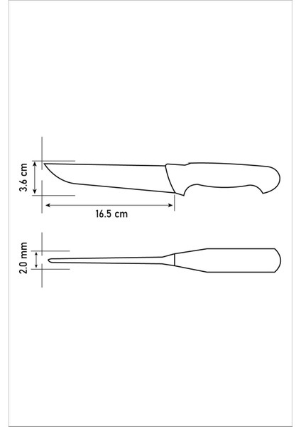 Ahşap Saplı Kasap Bıçağı No.2, Dayanıklı ve Şık Tasarım indirimleri