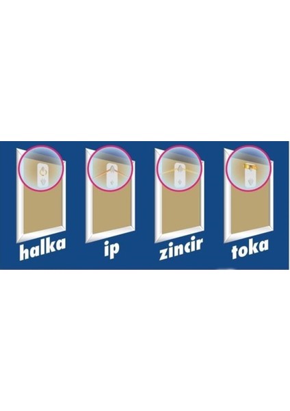 Kendinden Yapışkanlı Tablo Çerçeve Saat Askısı 2 Adet 3 kg Taşır fırsatları