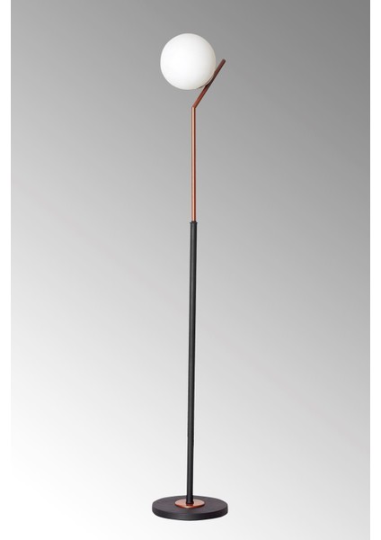 Şık Metal Gövdeli, Beyaz Camlı Lüx Yerden Aydınlatma Lambası modelleri