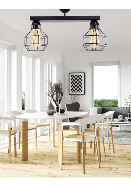 Şık Siyah Yemek Odası ve Avize Takımı, Modern Salon ve Mutfak Dekoru fırsatları