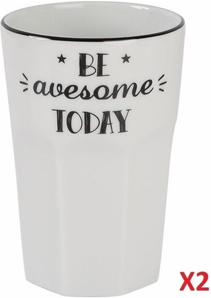 Çok Renkli 350CC 2'li Bardak Seti, Şık ve Kullanışlı Tasarım