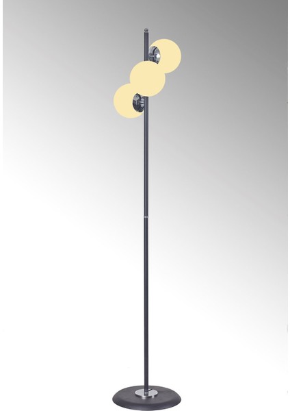 Şık Siyah Metal ve Beyaz Cam Lüx Yerden Aydınlatma Lambası indirimleri