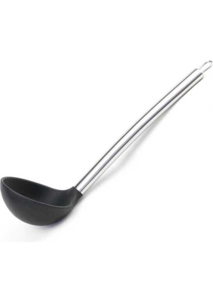 Siyah Silikon Mutfak Seti 3'lü; Kaşık, Spatula, Kepçe, Spagetti Kaşığı, Kevgir modelleri