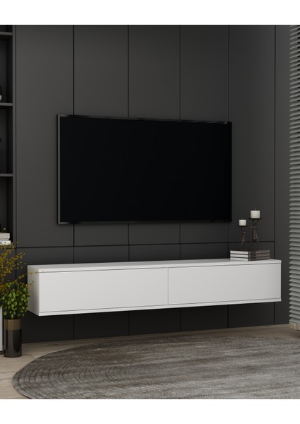 TDA1201B-ARİS Duvara Montaj Tv Stand 120CM Beyaz