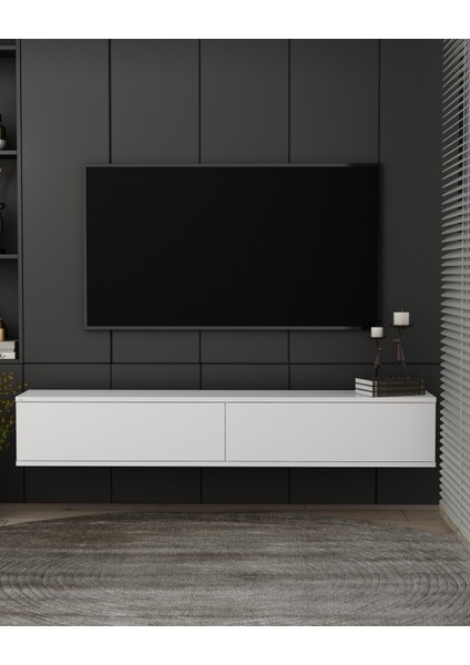 TDA1201B-ARİS Duvara Montaj Tv Stand 120CM Beyaz fiyatları