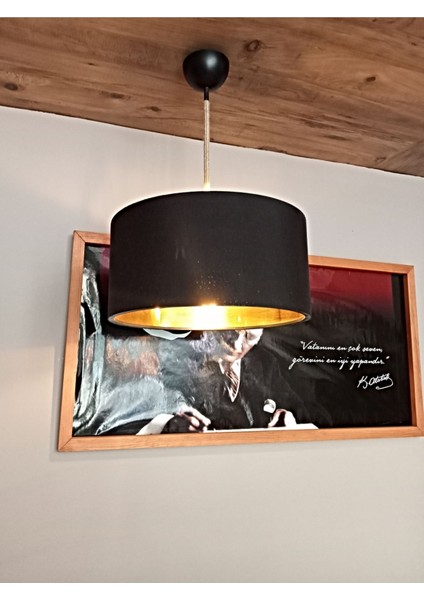 Siyah ve Altın Renkli Jüt Örgü Kablo Dekor Başlığı, Yatak Odası ve Salon Için Şık Seçenek