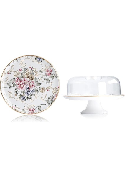 Renkli Ayaklı Kek Fanusu 30 Cm, Şık ve Zarif Tasarım fiyatları