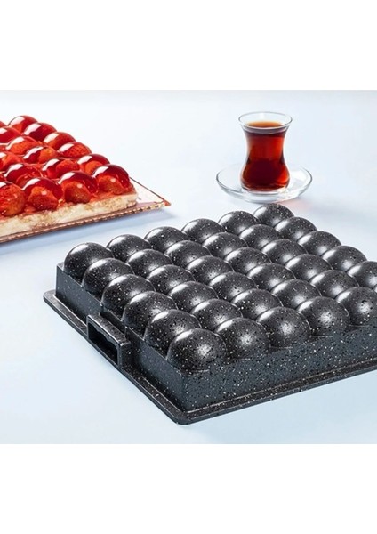 28 cm Gri Atom Kartopu Kek Kalıbı, Pratik ve Şık Mutfak Gereci fiyatları