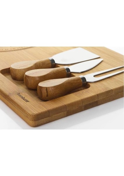 Bambu Sunum Tabağı Seti, 4 Parça, Bej, Sağlıklı ve Şık Tasarım fırsatları