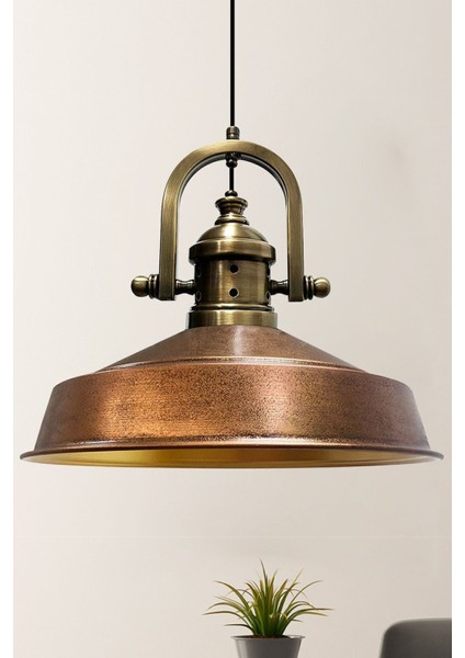 Şık Tekli Eskitme Sarkıt Avize, Restoran ve Salon Aydınlatması