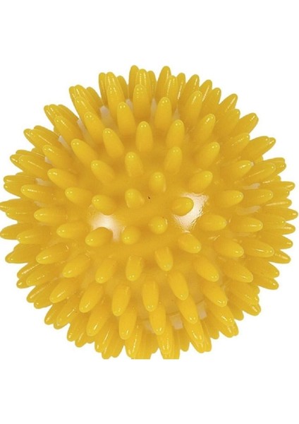 Yumuşak Dikenli Top, Masaj ve Duyu Egzersizi, Sarı, Siyah, 8 cm