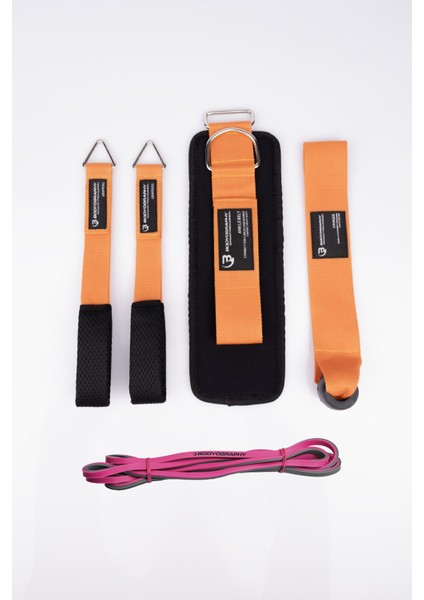 15 kg Tüm Vücut Evde Spor Seti Turuncu - Sağlıklı ve Pratik Egzersiz Seti