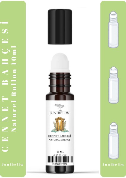 Bitkisel Doğal Kokulu Masaj Yağı Esansiyel Yağ Roll On Esans Cennet Bahçesi Natural 10 ml