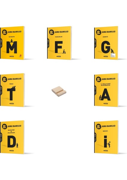 Lgs 8. Sınıf Tüm Dersler 7li Set Soru Bankası+ Telefon Tutucu
