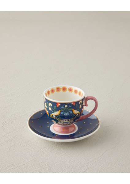 Lacivert 4'lü Kahve Fincan Takımı, 2 Kişilik, 100 Ml, Şık ve Zarif Tasarım modelleri