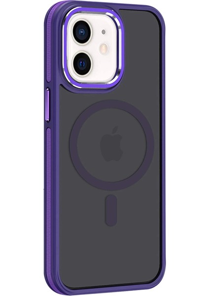 iPhone 11 Winner Magsafe Kapak - Derin Mor - 12505-6600