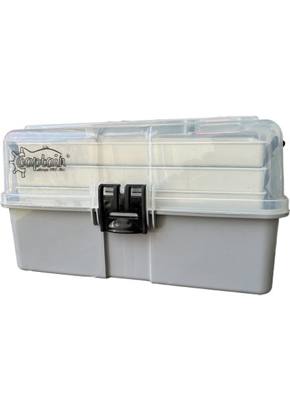 3 Raflı Gri Balıkçı Kutusu