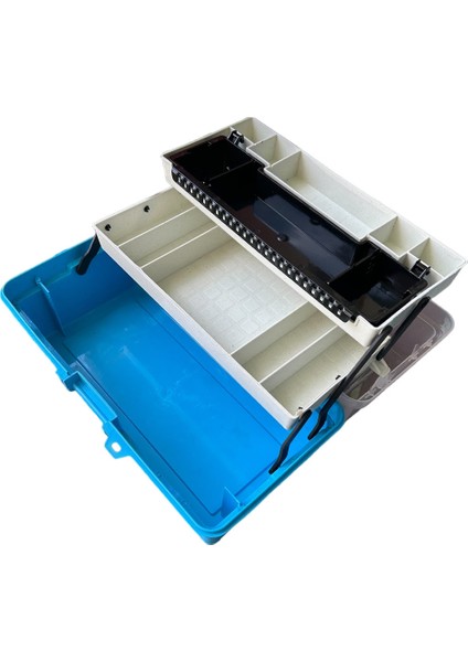 2 Raflı Mavi Balıkçı Kutusu fiyatları