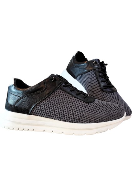 Erkek W Shoes Hakiki Deri El Yapımı Yarım Triko Nefes Alır Sneaker Ayakkabı 25WM0105