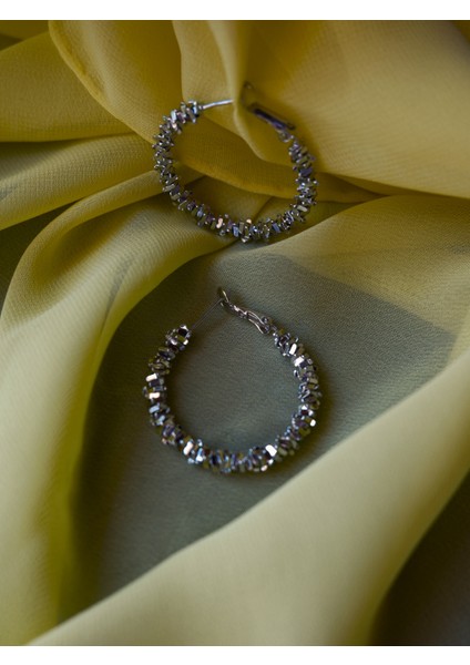 Saaden Özel Tasarım Silver Halka Küpe