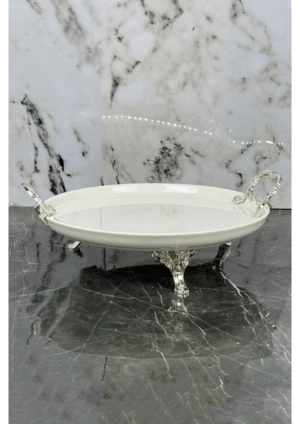 Porselen Ayaklı Sunum Tabak, Şık ve Pratik Servislik, Zarif Sunum Için Mükemmel Seçim modelleri