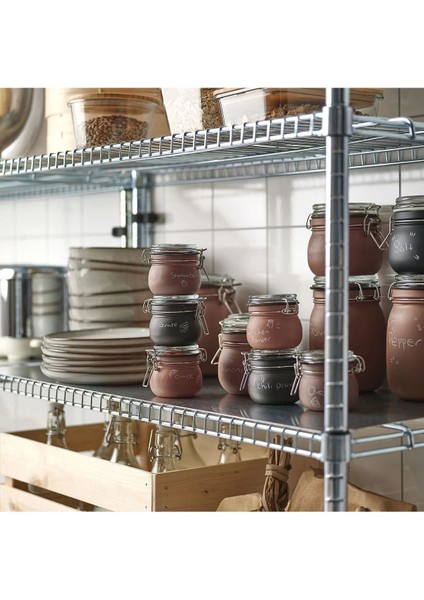 Renkli Cam Kavanoz Seti, Kapaklı, 13 Cl, 3'lü Paket modelleri