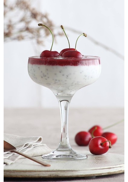 6'lı Lav Misket Tatlı Servisi Kadehleri, Şık ve Zarif Teslimat Seçeneğiyle.