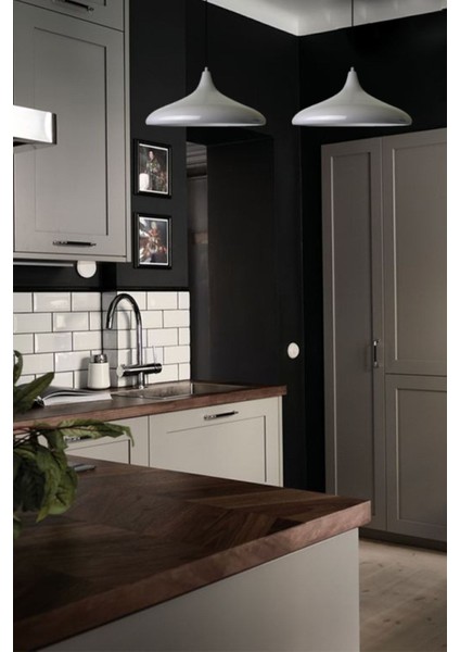 Gri Ikili Retro Sarkıt Avize, Mutfak ve Salon Için Şık Lambalar