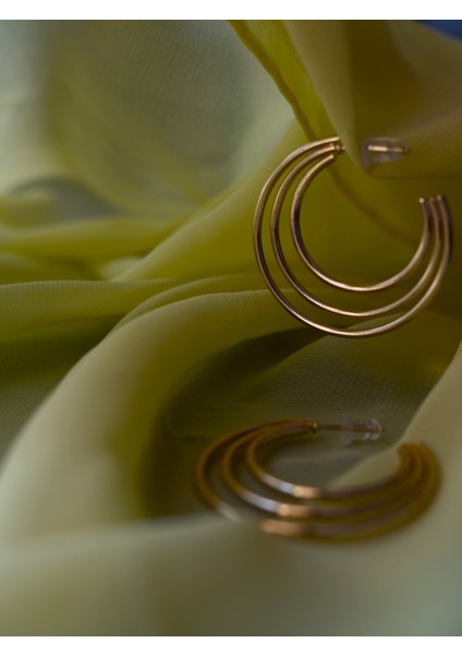 Saaden Üç Yol Halka Küpe modelleri