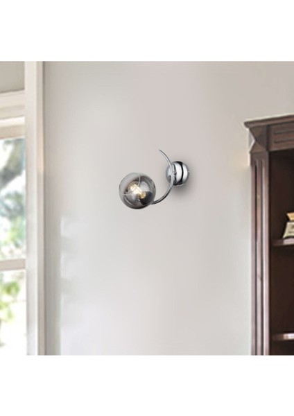 Şık Tekli Krom Aplik, 1XE27, Bej Renkli, Modern ve Zarif Tasarım modelleri