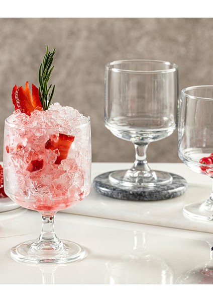 Şeffaf 3'lü Cam Kupa Seti, 300 Ml, Dondurma ve Tatlı Servisi Için Ideal