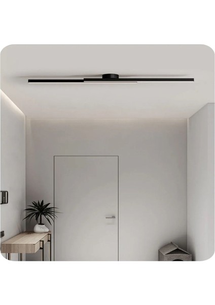 Modern Siyah Lineer LED Tavan Aydınlatması, 50 cm Uzunluk, Şık ve Modern Tasarım modelleri