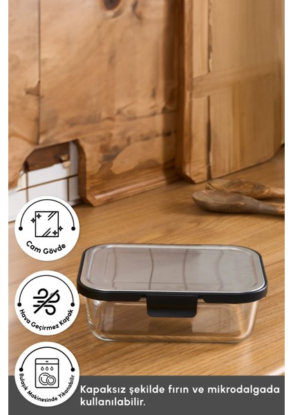 Gri 640 ml Metal Kapaklı Cam Saklama Kabı, Şık ve Kullanışlı Mutfak Saklama Çözümü modelleri