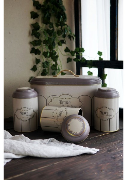 Renkli 4'lü Oval Ekmek Kutusu Seti, Pratik ve Şık Saklama Çözümü