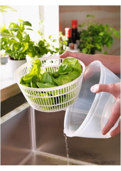 Döndürmeli Salata Kurutma Cihazı, 23 cm Çap, 14 cm Yükseklik indirimleri