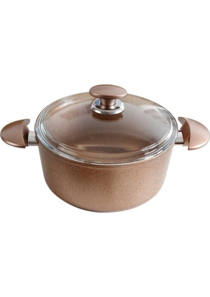 Bakır Derin Tencere 20 Cm, Şık ve Dayanıklı Mutfak Gereci