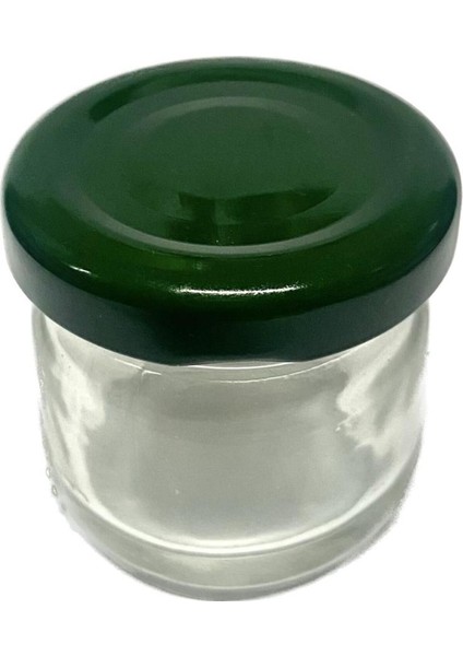 Yeşil 40CC Mini Cam Kavanoz 50'li Set, Şık ve Kullanışlı Saklama Çözümü