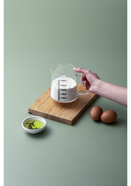 Turuncu 500 ml Borosilikat Ölçü Kabı, Dayanıklı ve Şık Mutfak Gereci fiyatları