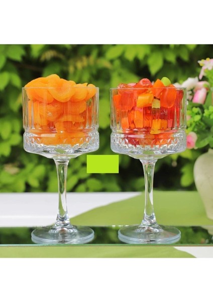 Beyaz 2'li Ayaklı Kokteyl Kadehi, Şık ve Kullanışlı 500 cc Set