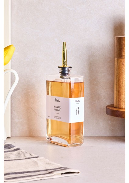 Molivet Gold 350 ml Cam Yağdanlık-Sosluk Ergonomik Kullanım ve Kolay Temizlik
