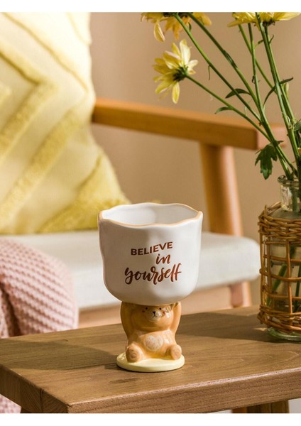 Çocuk Odası Için Renkli, Sevimli Ayıcık Figürlü 14 cm Kase