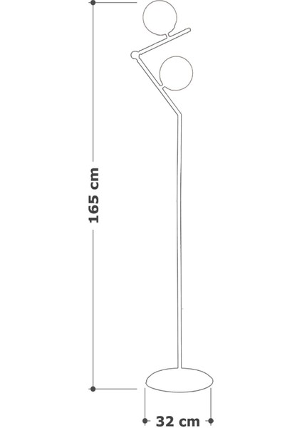 Modern Siyah-Krom Metal ve Füme Camlı Şık Yerden Aydınlatma Lüx Lambader