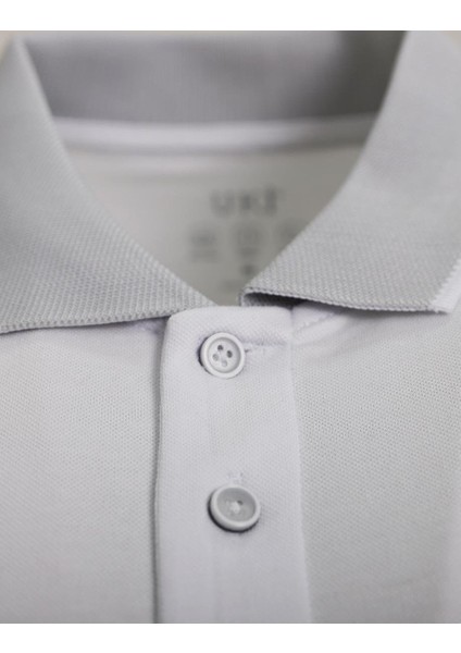 Beyaz Comfort Fit Polo Yaka Pike T-Shirt modelleri