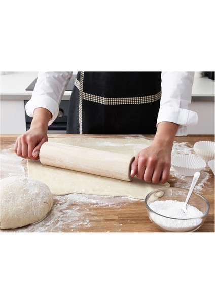 Döner Saplı Kayın Ağacı Merdane, Çelik Mekanizmalı, 43 cm Uzunluk. fiyatları