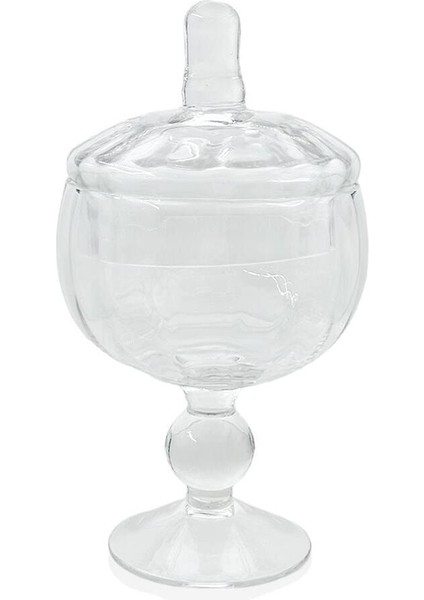 Renkli Ayaklı Cam Saklama Kabı 21 Cm, Şık ve Kullanışlı Mutfak Aksesuarı fiyatları