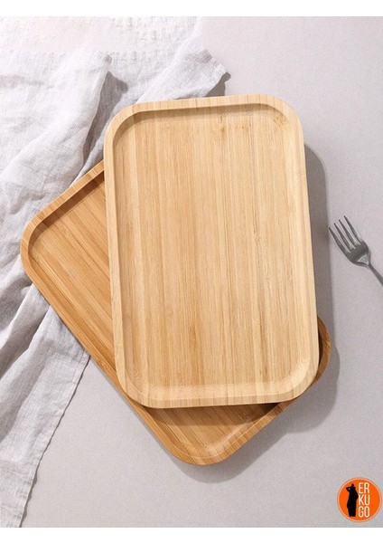 Bambu Dikdörtgen Servis Tabağı Seti, 30X20 Cm, Kahverengi, Şık ve Kullanışlı modelleri